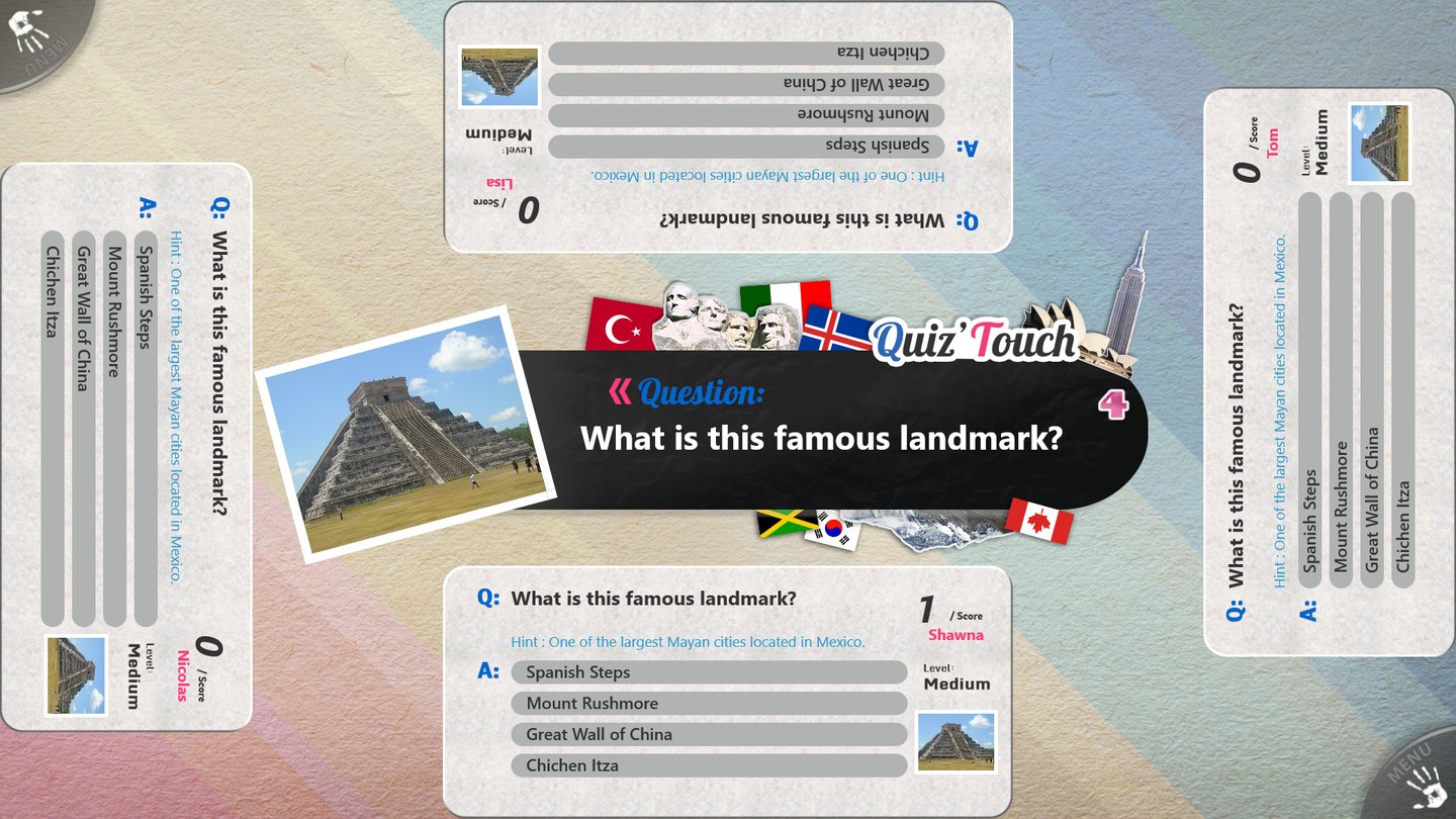 Quiz’Touch game screenshot