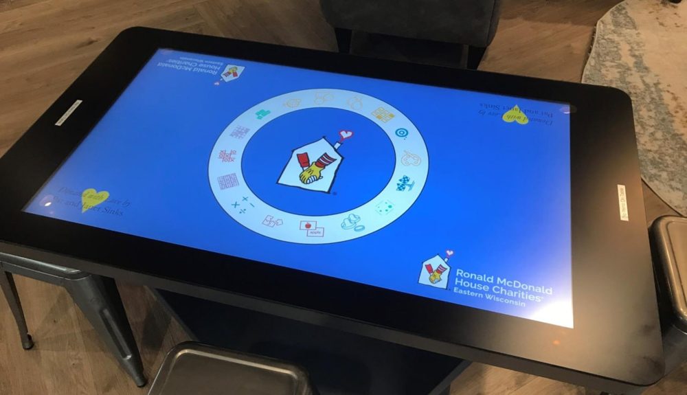 Example of a custom branded welcome screen